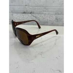 Coach Flora Brown Wood Women’s Sunglasses *FRAMES ONLY* S2006 Brown